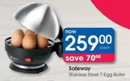 Clicks Safeway Stainless Steel 7-Egg Boiler offer