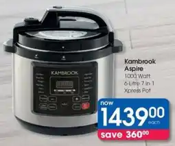 Clicks Kambrook Aspire 1000 Watt 7 in 1 Xpress Pot offer