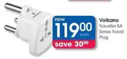 Clicks Volkano Traveller SA Series Travel Plug offer