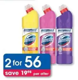 Clicks Domestos Multipurpose Thick Bleach offer