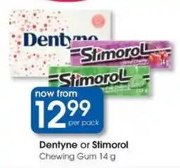 Clicks Dentyne or Stimorol Chewing Gum offer