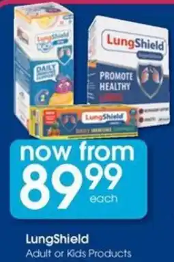 Clicks LungShield Adult or Kids Products offer