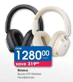 Clicks Baseus Bowie H1S Wireless Headphones offer