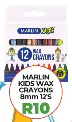 1UP Marlin kids wax crayons offer