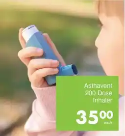 Save Asthavent 200 Dose Inhaler offer