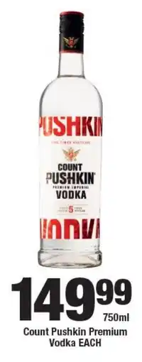 OK Liquor Count Pushkin Premium Vodka offer