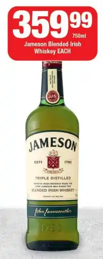 OK Liquor Jameson Blended Irish Whiskey offer