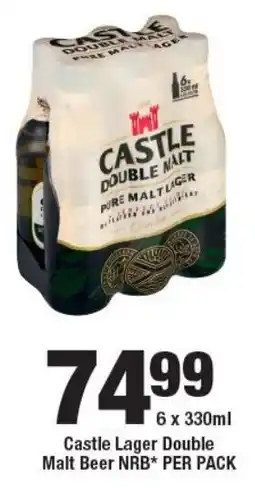 OK Liquor Castle Lager Double Malt Beer NRB offer