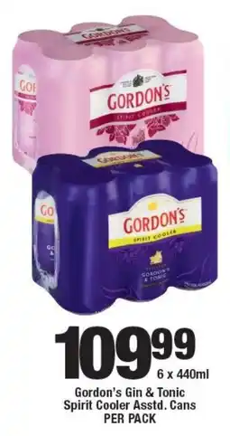 OK Liquor Gordon's Gin & Tonic Spirit Cooler Asstd. Cans offer