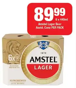 OK Liquor Amstel Lager Beer Asstd. Cans offer