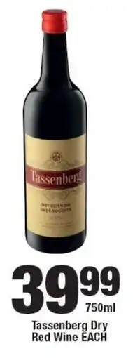 OK Liquor Tassenberg Dry Red Wine offer