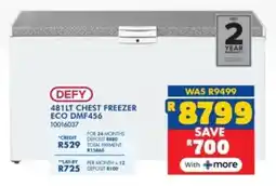 Russells Defy chest freezer eco offer