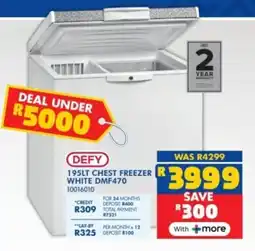 Russells Defy chest freezer white offer