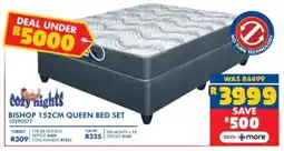 Russells Cozy nights bishop 152cm queen bed set offer