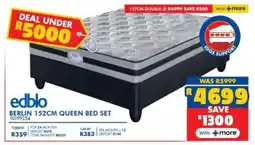 Russells Edblo berlin 152cm queen bed set offer