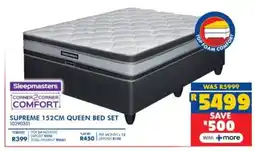 Russells Sleepmasters supreme 152cm queen bed set offer