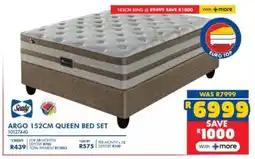 Russells Sealy argo 152cm queen bed set offer