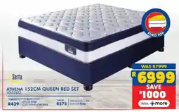 Russells Serta athena 152cm queen bed set offer