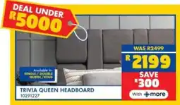 Russells Trivia queen headboard offer