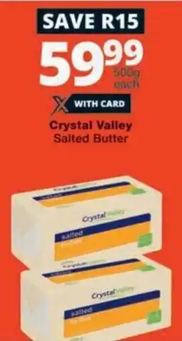 Checkers Crystal Valley Salted Butter offer