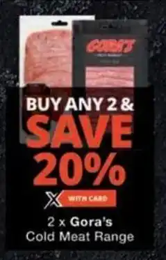 Checkers Gora's Cold Meat Range offer