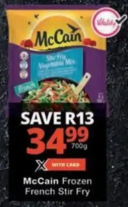 Checkers McCain Frozen French Stir Fry offer