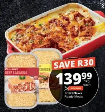 Checkers PizzaNews Ready Meals offer