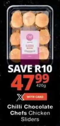 Checkers Chilli Chocolate Chefs Chicken Sliders offer
