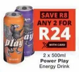 Checkers Power Play Energy Drink offer