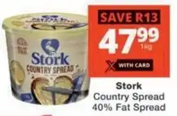 Checkers Stork Country Spread 40% Fat Spread offer