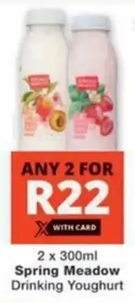 Checkers Spring Meadow Drinking Youghurt offer