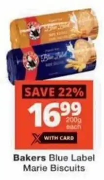 Checkers Bakers Blue Label Marie Biscuits offer