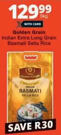 Checkers Golden Grain Indian Extra Long Grain Basmati Sella Rice offer