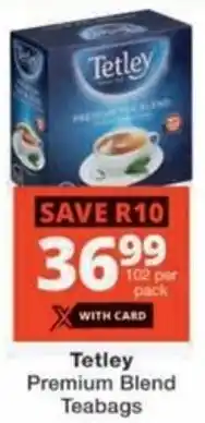 Checkers Tetley Premium Blend Teabags offer