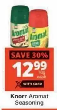Checkers Knorr Aromat Seasoning offer