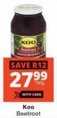Checkers Koo Beetroot offer