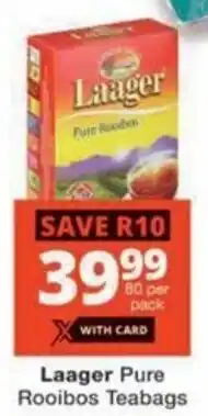 Checkers Laager Pure Rooibos Teabags offer
