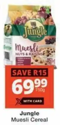 Checkers Jungle Muesli Cereal offer