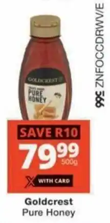 Checkers Goldcrest Pure Honey offer