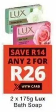 Checkers Lux Bath Soap offer