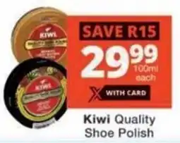 Checkers Kiwi Quality Shoe Polish offer