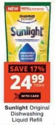 Checkers Sunlight Original Dishwashing Liquid Refill offer