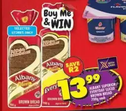 Shoprite Albany superior/ everyday sliced brown bread offer