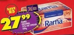 Shoprite Rama original 70% fat spread offer