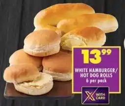 Shoprite White hamburger/ hot dog rolls offer