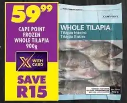 Shoprite Cape point frozen whole tilapia offer