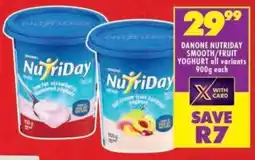Shoprite Danone nutriday smooth/ fruit yoghurt offer