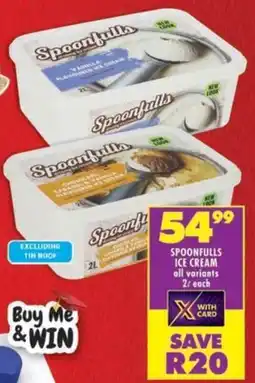 Shoprite Spoonfulls ice cream offer