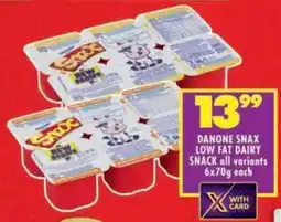 Shoprite Danone snax low fat dairy snack offer