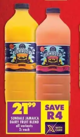 Shoprite Sundale jamaica dairy fruit blend offer